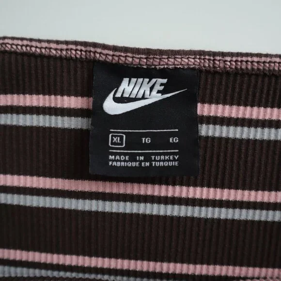 Nike Ribbed Square Neck Striped Maxi Dress | XL - Picture 4 of 7